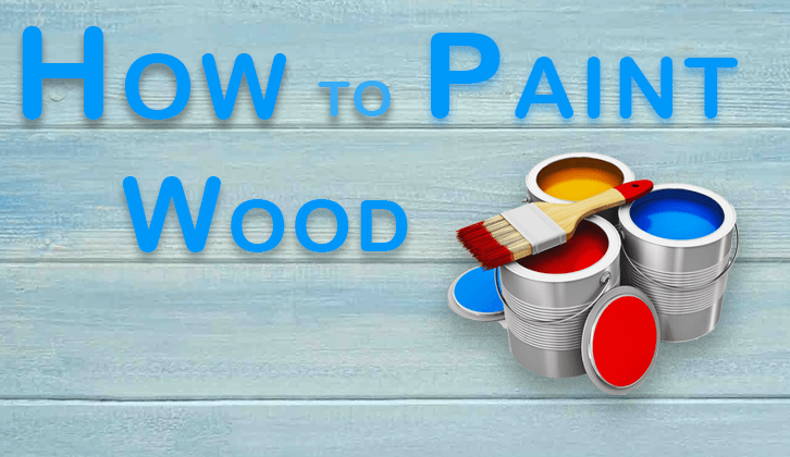 paint and brush for painting wood