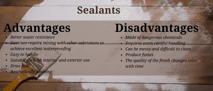 Sealants-advantages