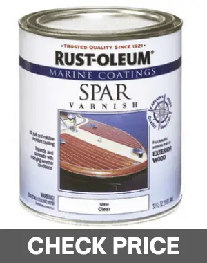 Rust-Oleum 207008 Marine Spar Varnish finishes for outdoor wood