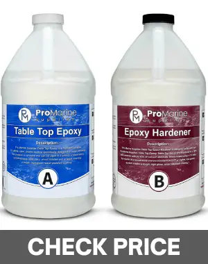 promarine supplies epoxy resin coating wood tabletop