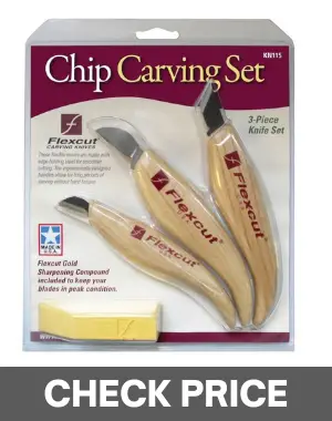FLEXCUT KN115 Carving Knives, Chip Carving Set