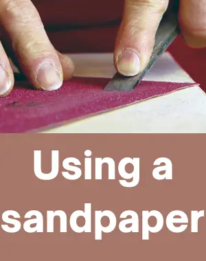 sharpen carving tools with sandpaper