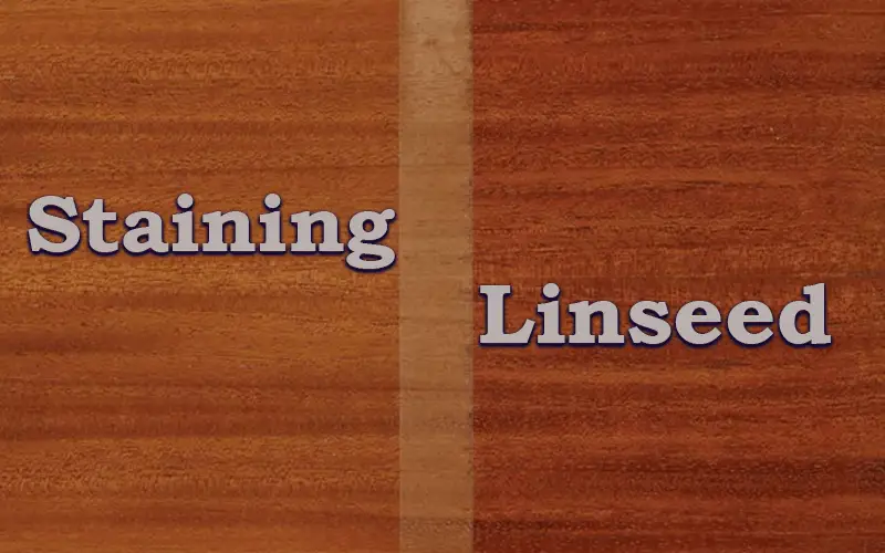 Can you stain over linseed oil