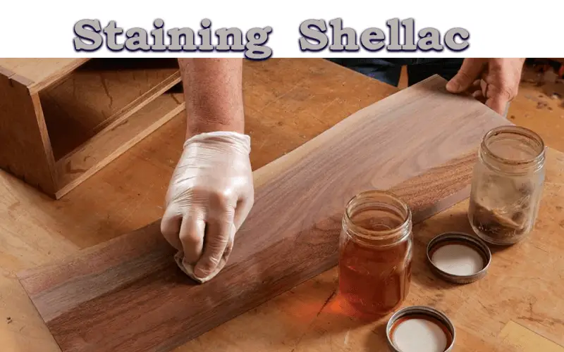 can you stain over shellac