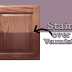 Can you stain over varnish