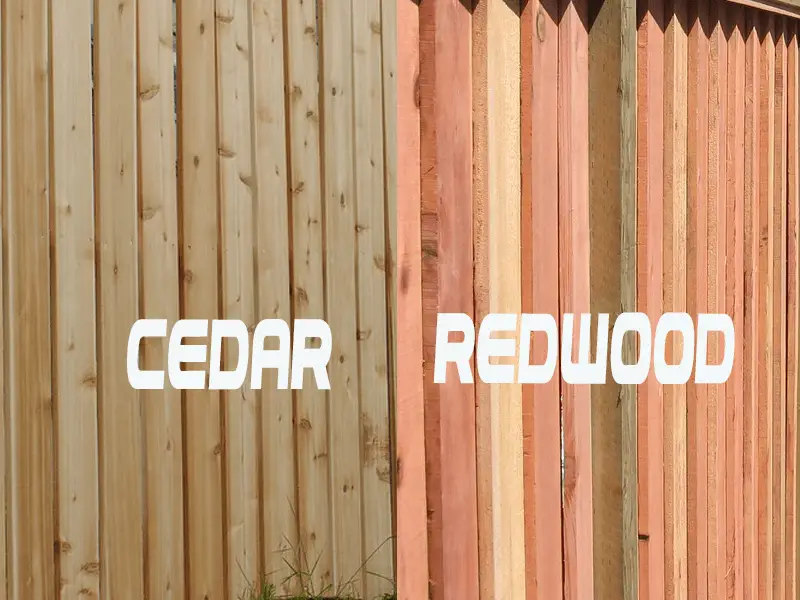 Redwood vs Cedar for Decking and Fencing
