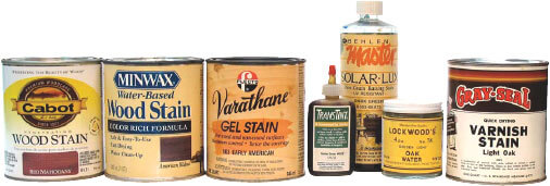 types of wood stains products