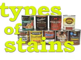 types of wood stains