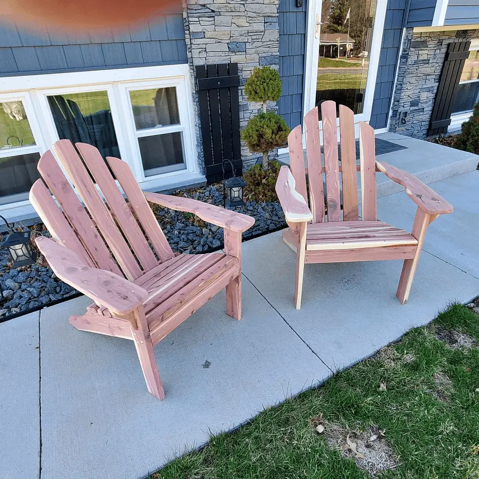 chair made from eastern red cedar
