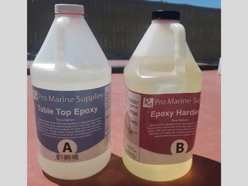 Pro Marine Supplies Crystal Clear Table Top Epoxy Resin & Hardener