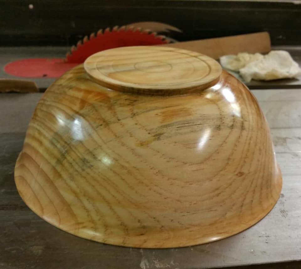 oiled bowl made of douglas fir