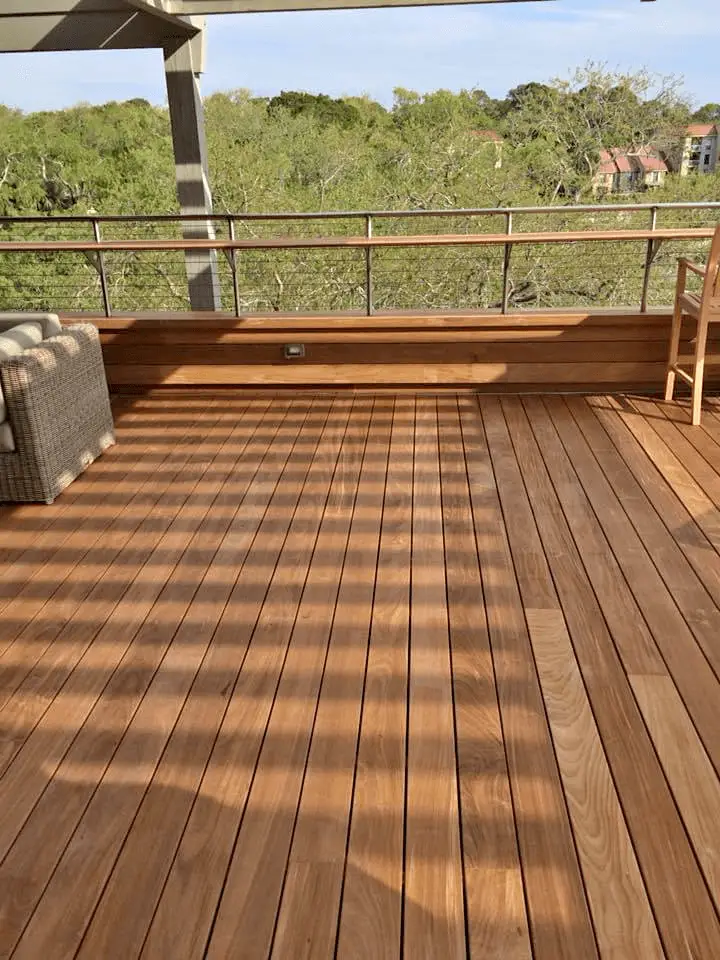 Decking done witrh Ipe wood the most weather-resistant wood