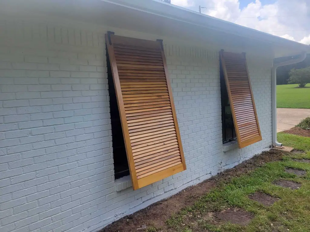 mahogany shutters