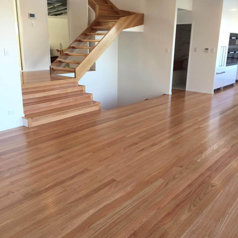 polyurethane Semi-gloss finish on floor