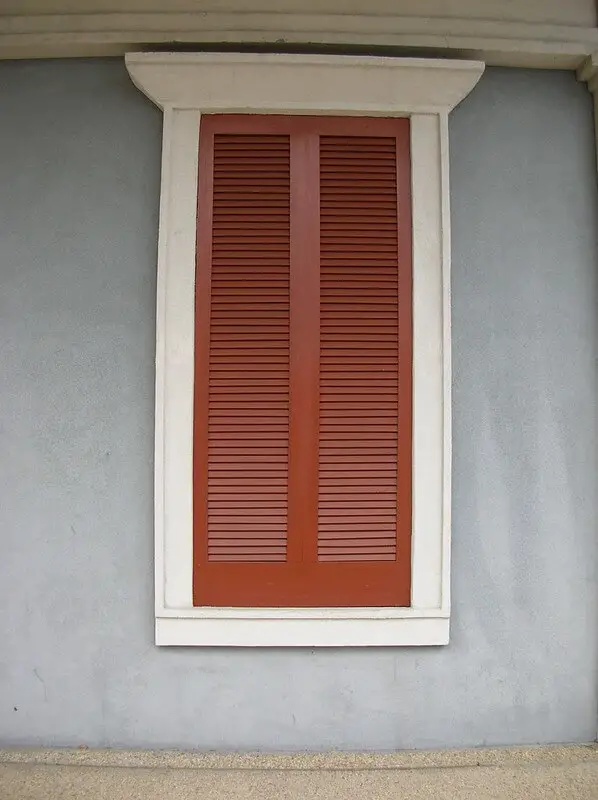 redwood outdoor window shutters