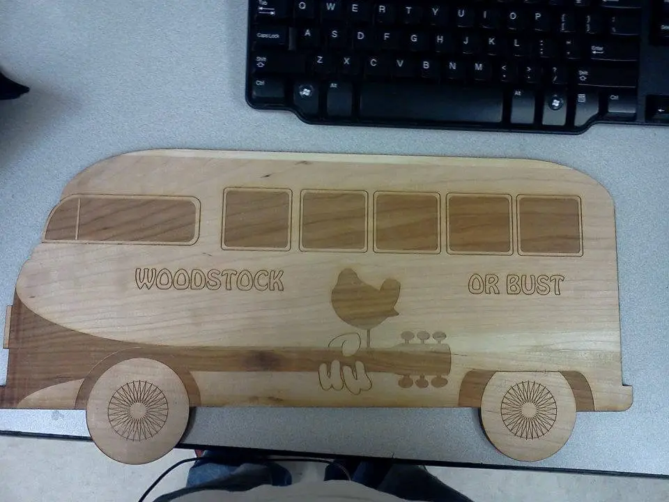 Image 1 : Initial design of the bus on wood