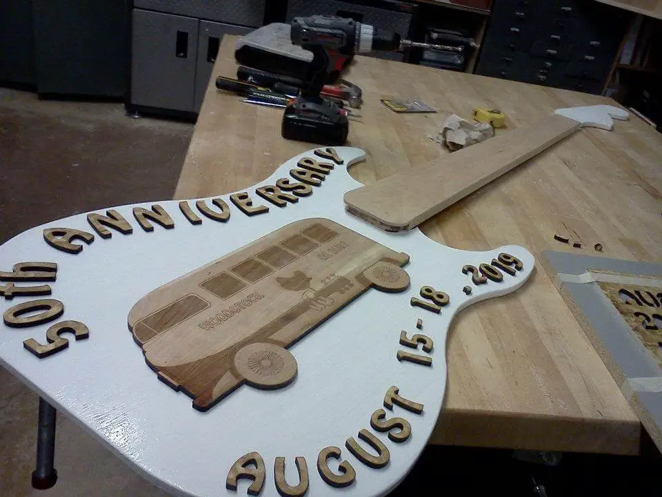 Image 8: Full guitar painted and stained