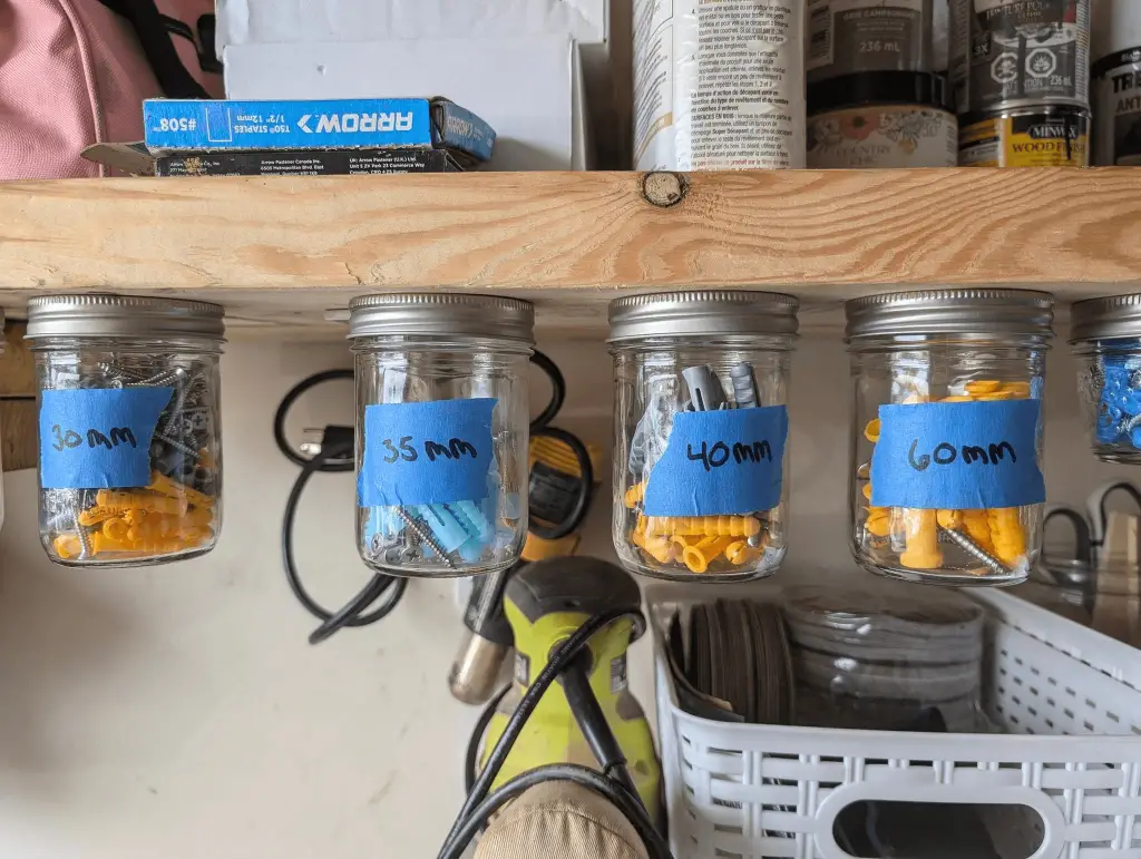 hanging jars for storage