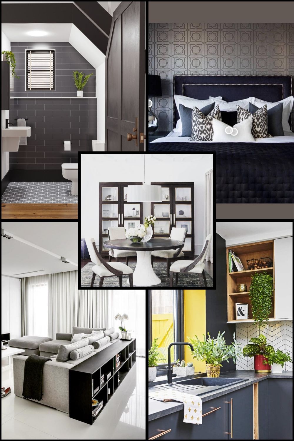 black and white room ideas