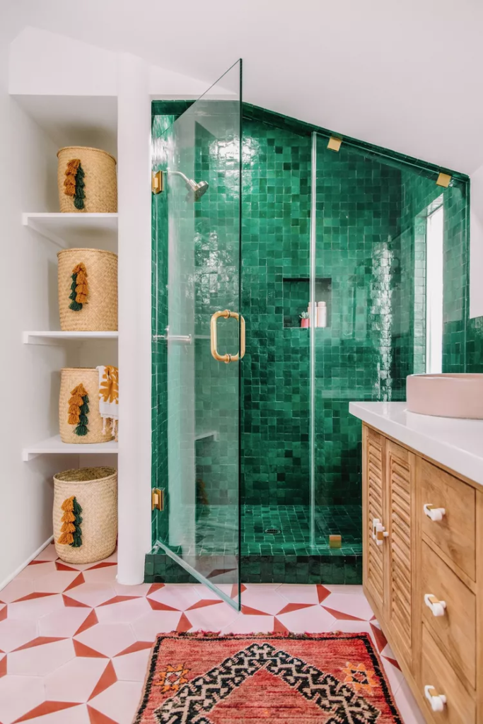 green bathroom decor ideas