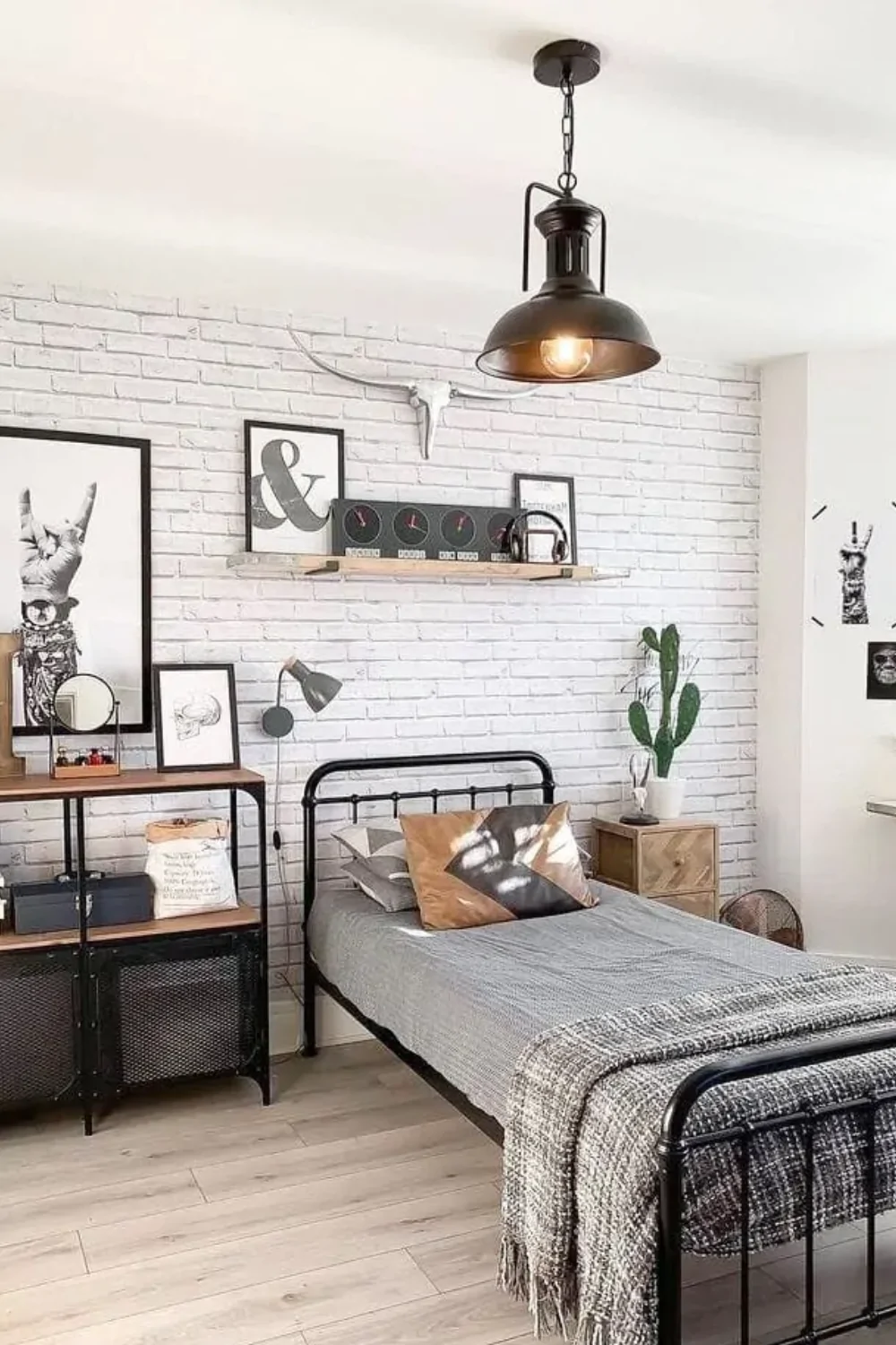 modern industrial bedroom ideas