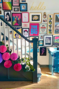 stairway accent wall ideas