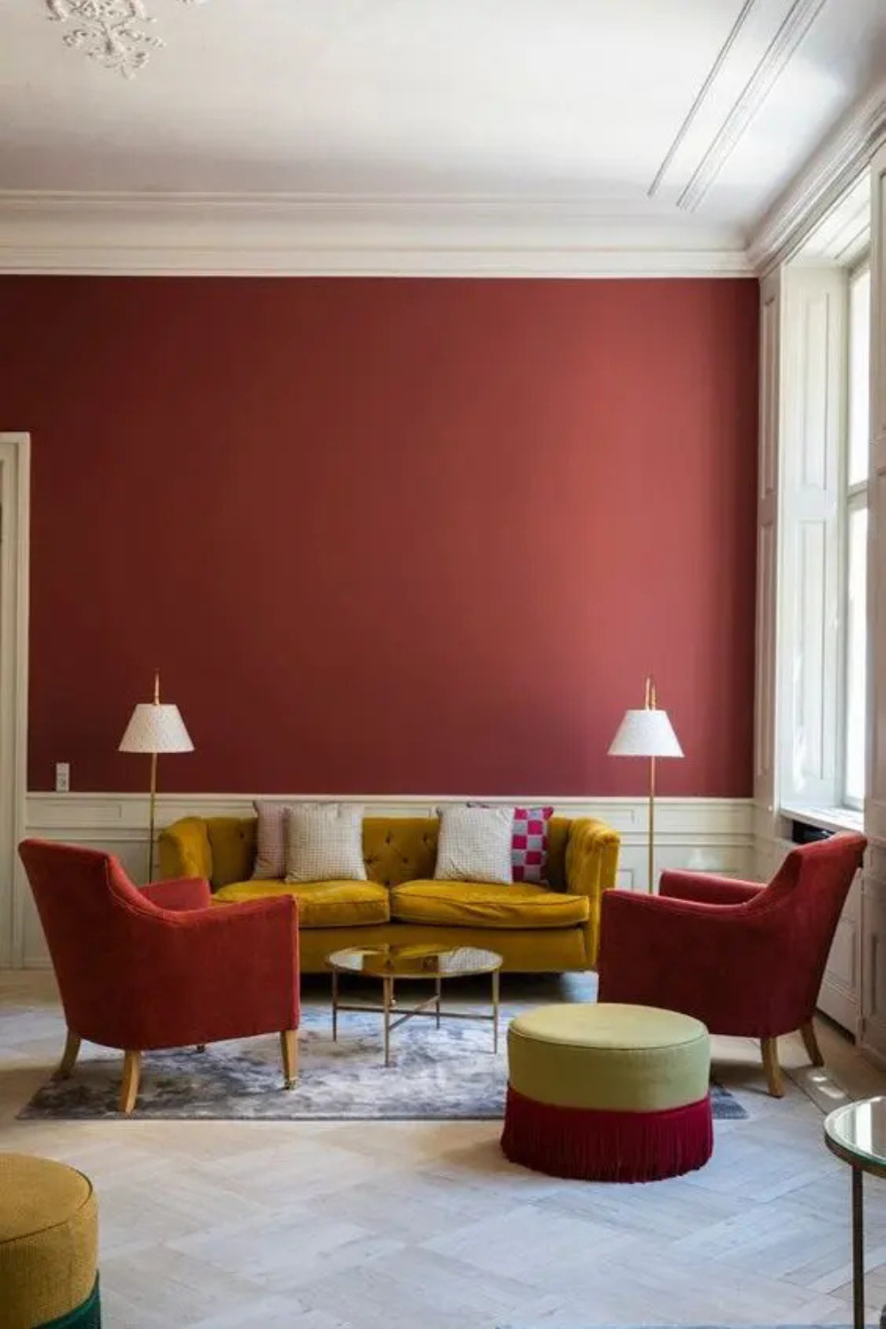 burgundy living room ideas