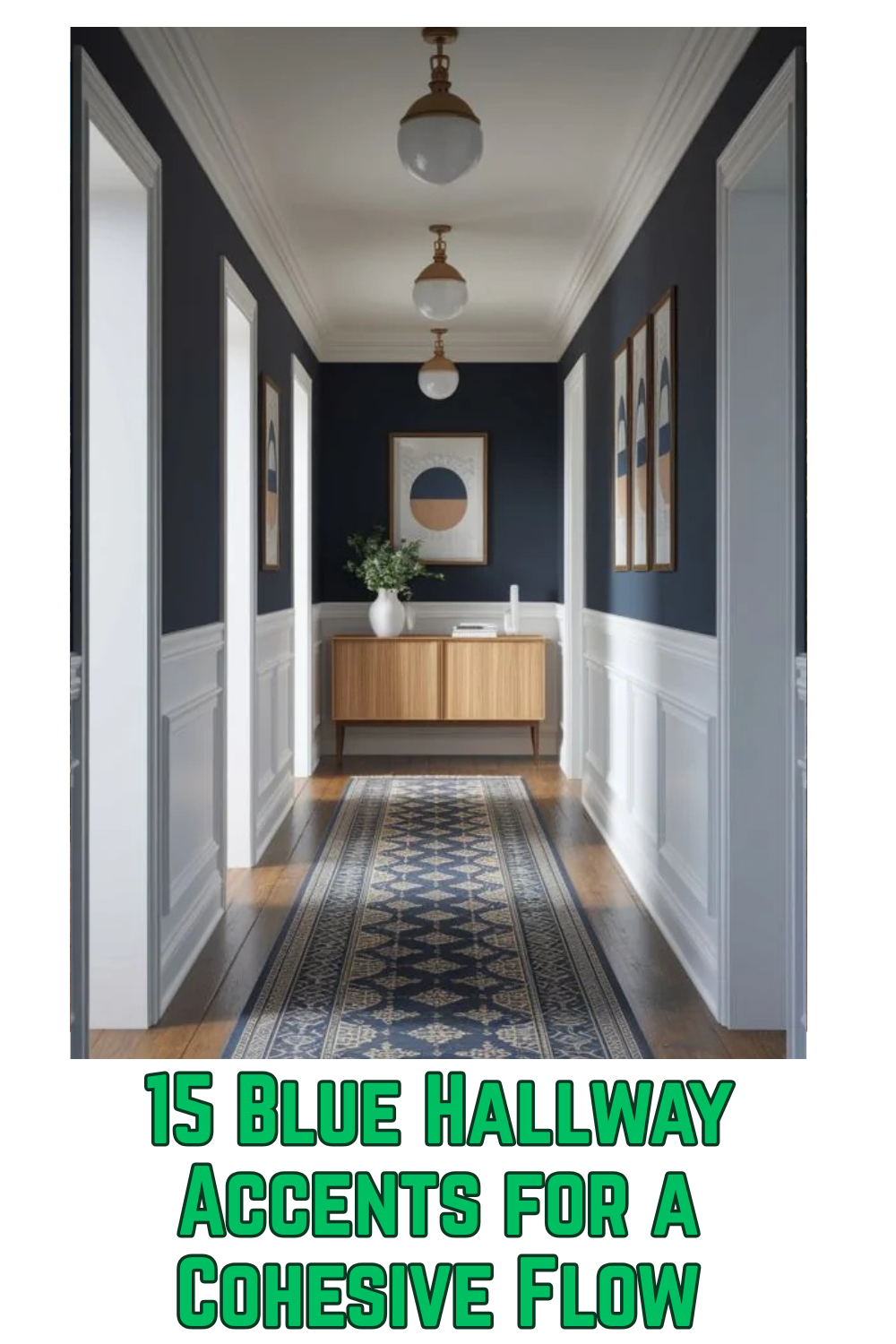 15 Blue Hallway Accents for a Cohesive Flow