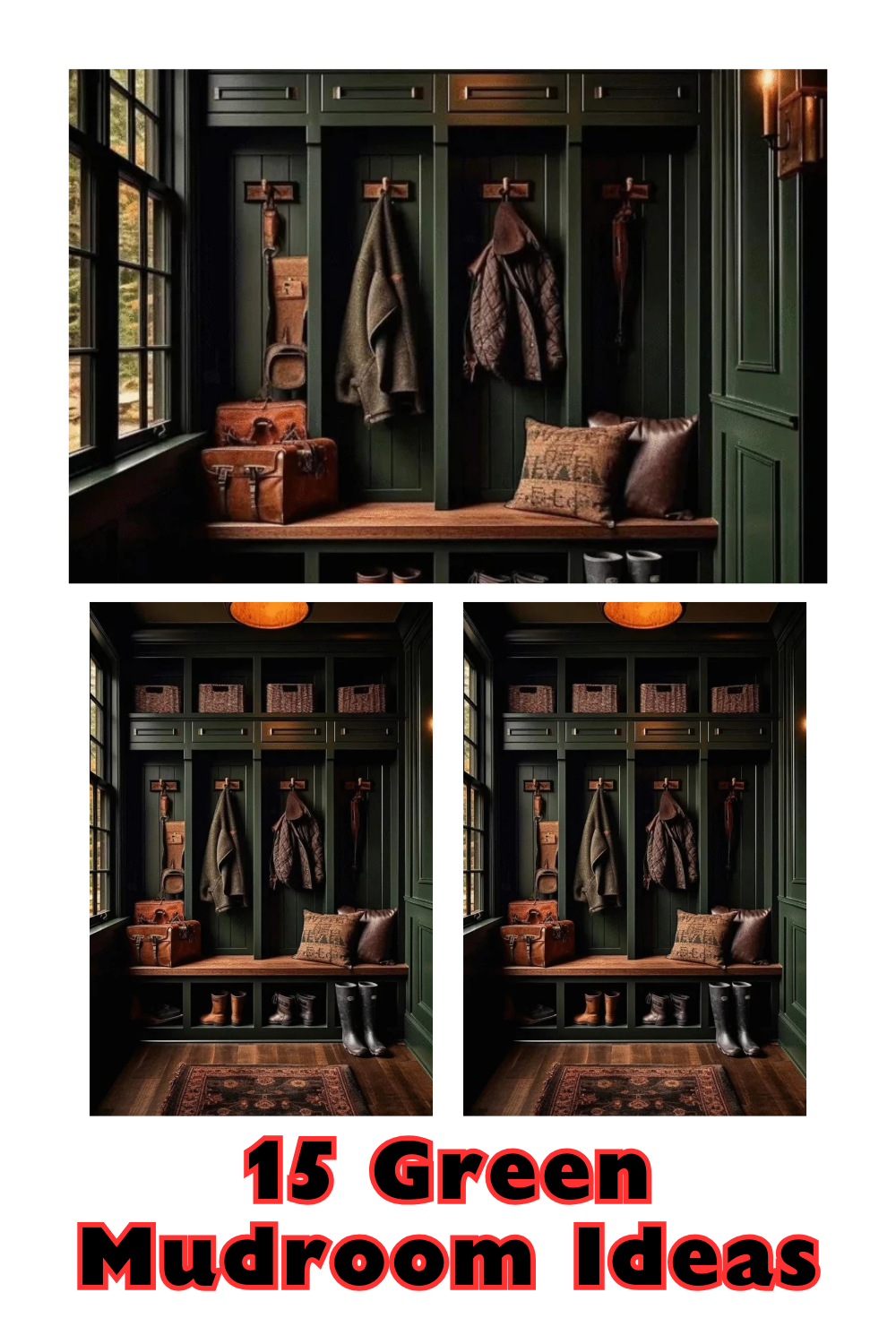 15 Green Mudroom Ideas