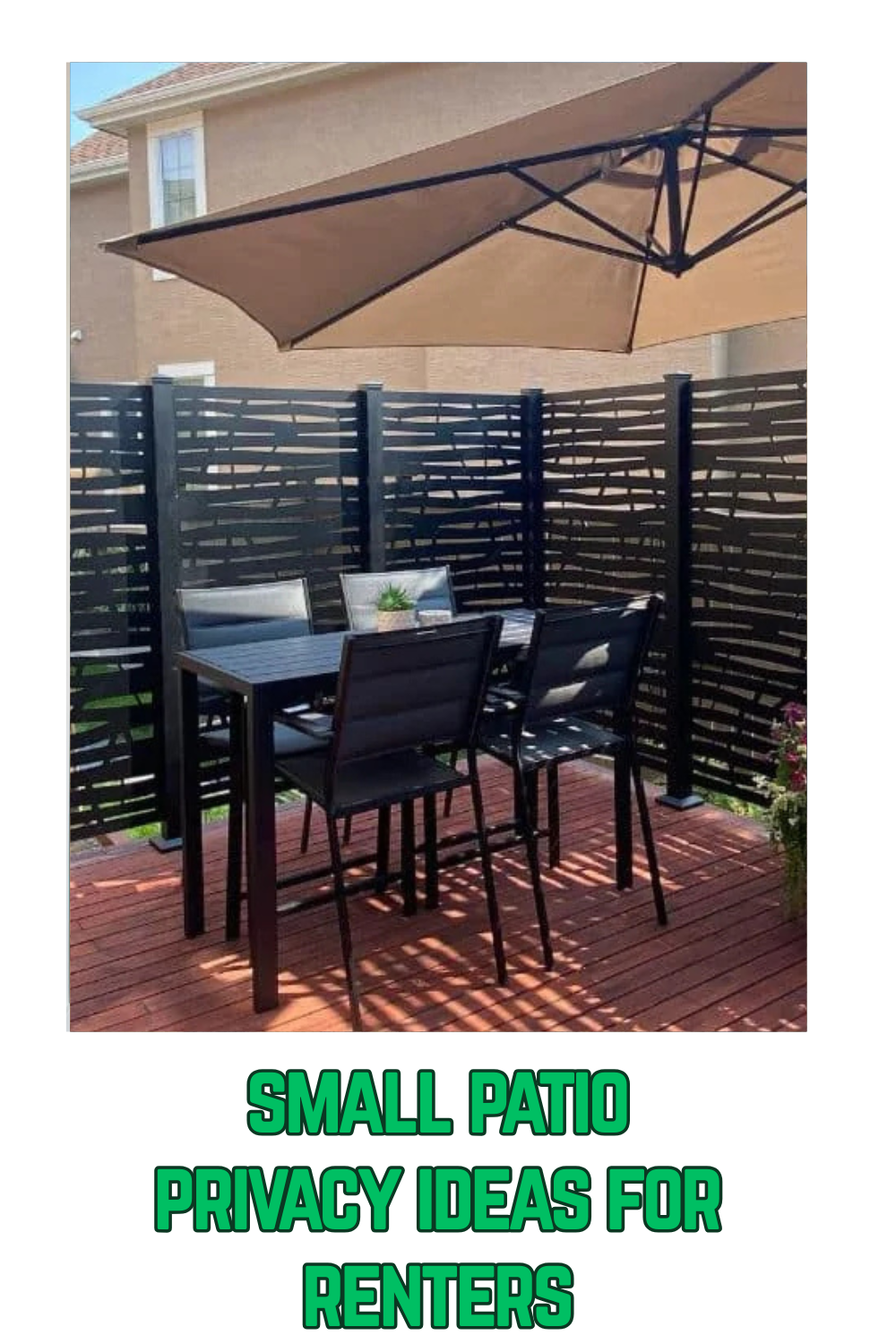 small patio privacy ideas for renters